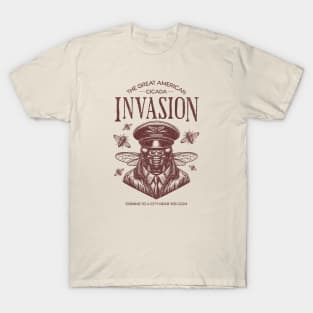 Vintage Cicada Invasion 2024 Emergence Coming to a City Near You T-Shirt